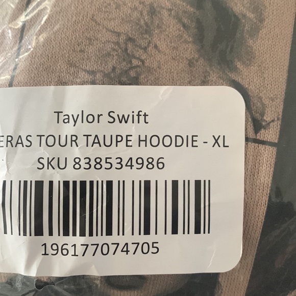 NEW Taylor Swift The Eras Tour Taupe Hoodie MULTIPLE SIZES - Picture 8 of 9